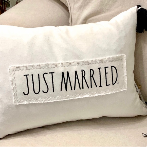 2X🏆HP!🏆! LAST ONE! Rae Dunn Marriage Pillow - Picture 2 of 5